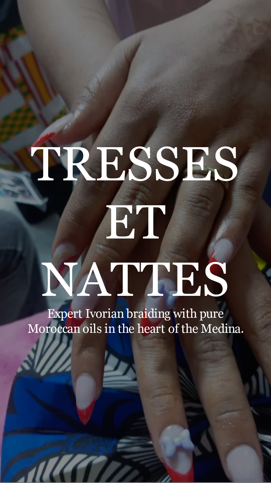 Coiffure africaine Marrakech — création artistique Salon Mimi